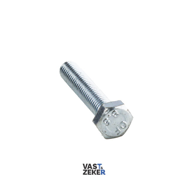 DIN933 Zeskanttapbout M10 Elektrolytisch Verzinkt