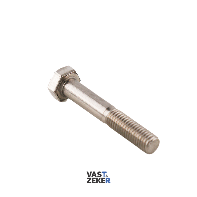 DIN931 Zeskantbout M6 RVS-A2